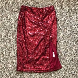 Charlotte Russe - knee-high - high-waisted- skirt